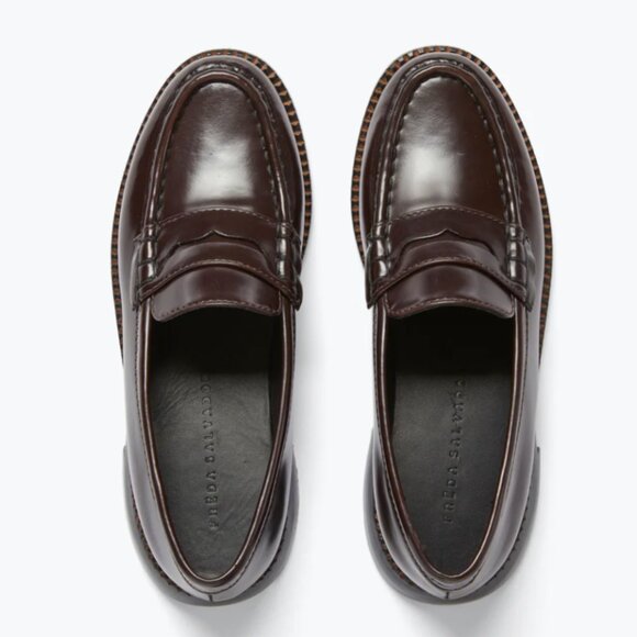Freda Salvador Elba Loafer in Dark Brown Espresso - Picture 2 of 10